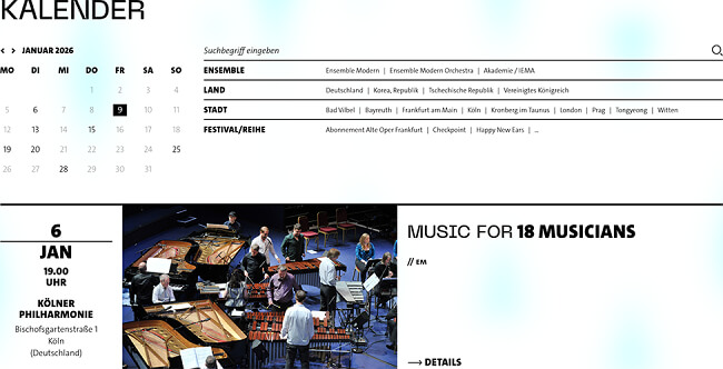 Bild der Kalender-Seite.