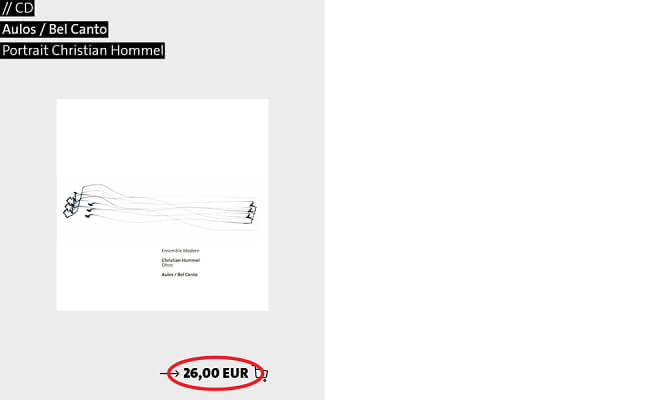 Bilder einer CD im Musik-Shop mit Preis-Angabe.