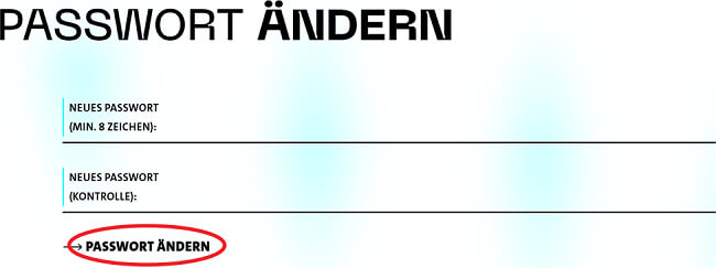 Bild von der Passwort-Eingabe.